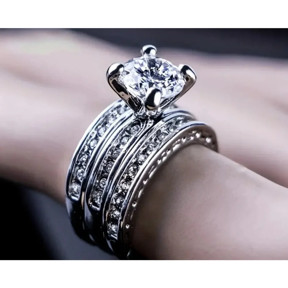 Silver Ring Set Size 6